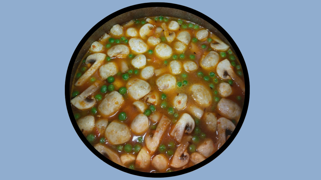 matar mushroom ki sabji